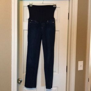 GAP dark wash maternity jeans